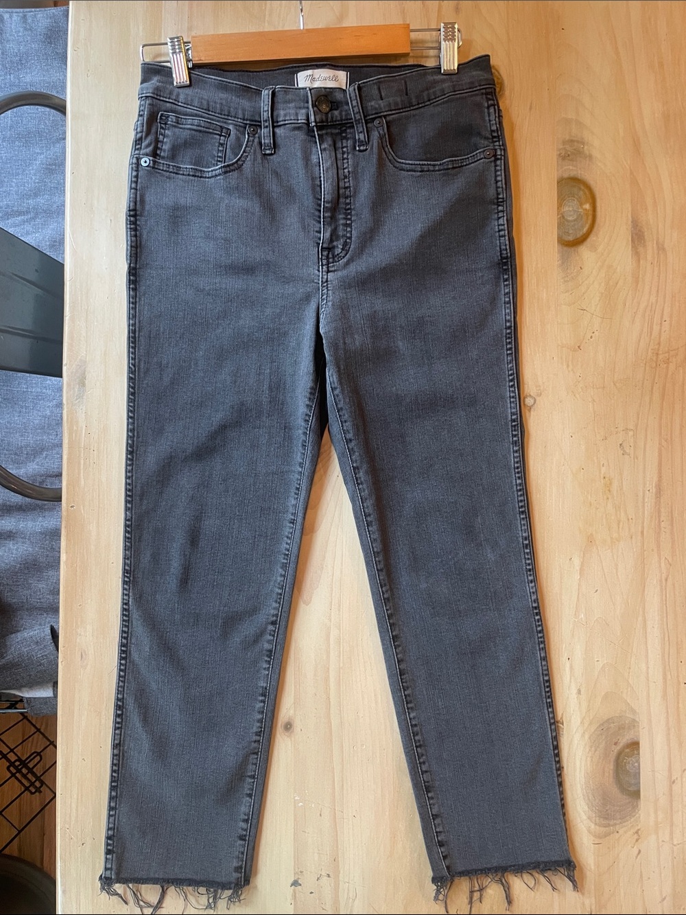 Madewell Stovepipe Jeans with Raw Hem